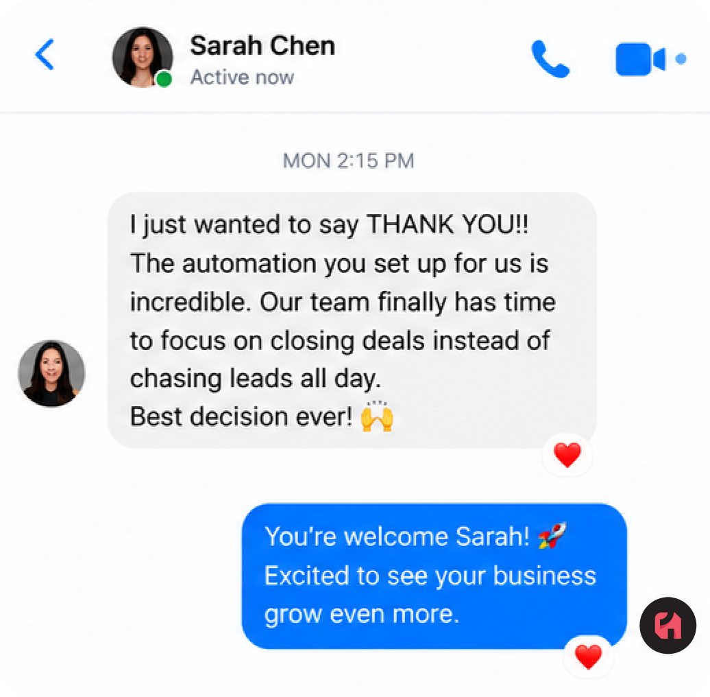Messenger Client Feedback Screenshot